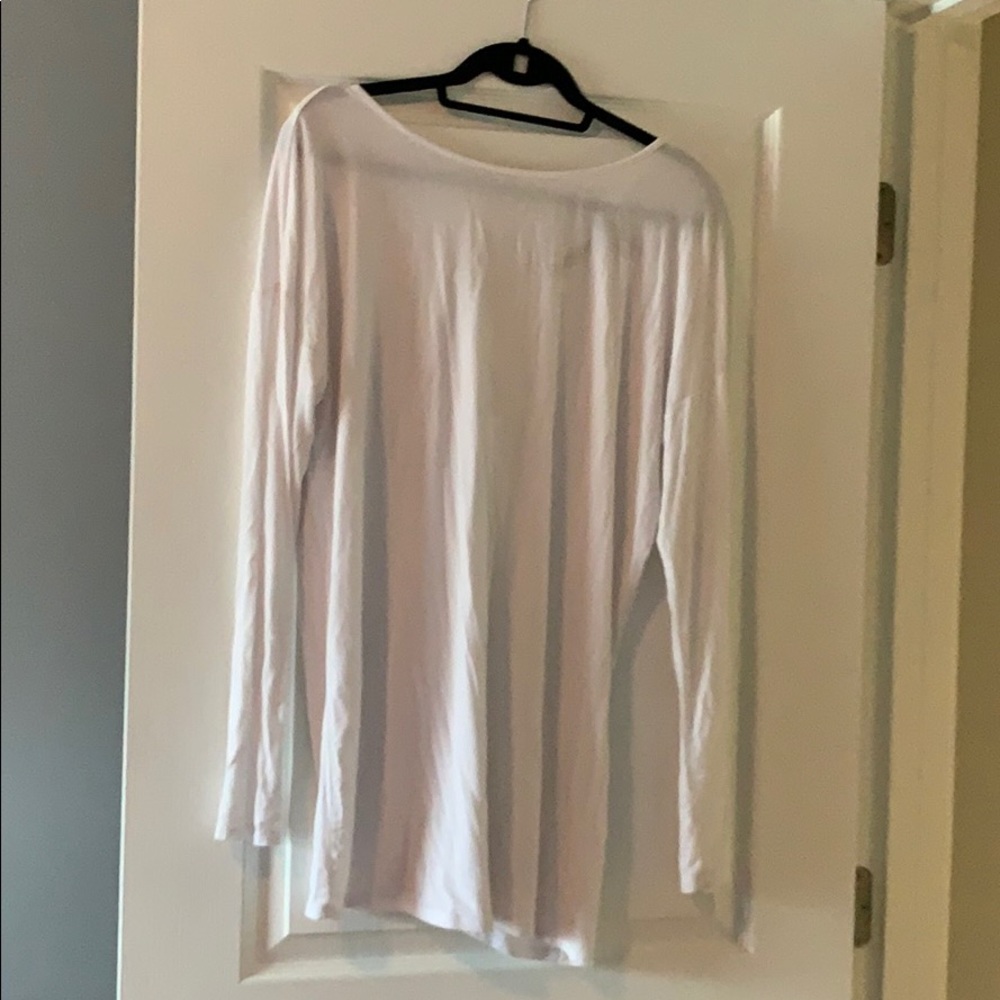 Tunic long sleeve with tie up back